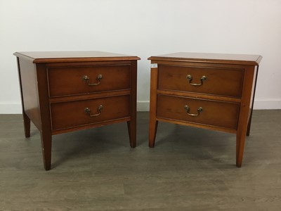 Lot 239 - A PAIR OF MODERN BEDSIDE CHESTS