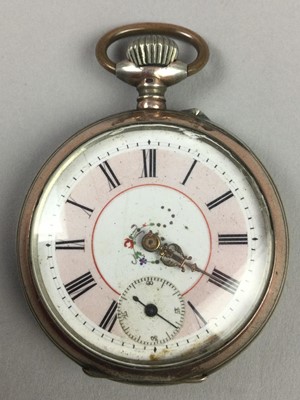 Lot 1 - A LOT OF TWO SILVER CASED OPEN FACED CROWN WIND POCKET WATCHES