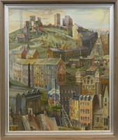 Lot 114 - * EDWARD CHISNALL, THE MARCHERS oil on canvas,...
