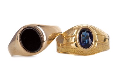 Lot 703 - TWO SIGNET RINGS