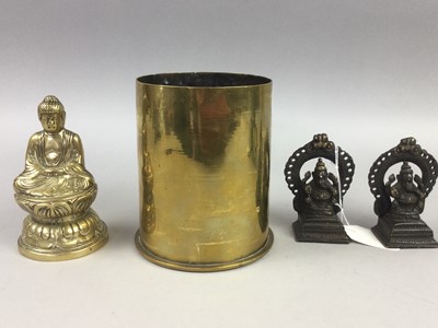 Lot 78 - A LOT OF TWO INDIAN MINIATURE GANESH FIGURES AND OTHERS