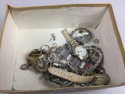 Lot 87 - A LOT OF COSTUME JEWELLERY AND WATCHES