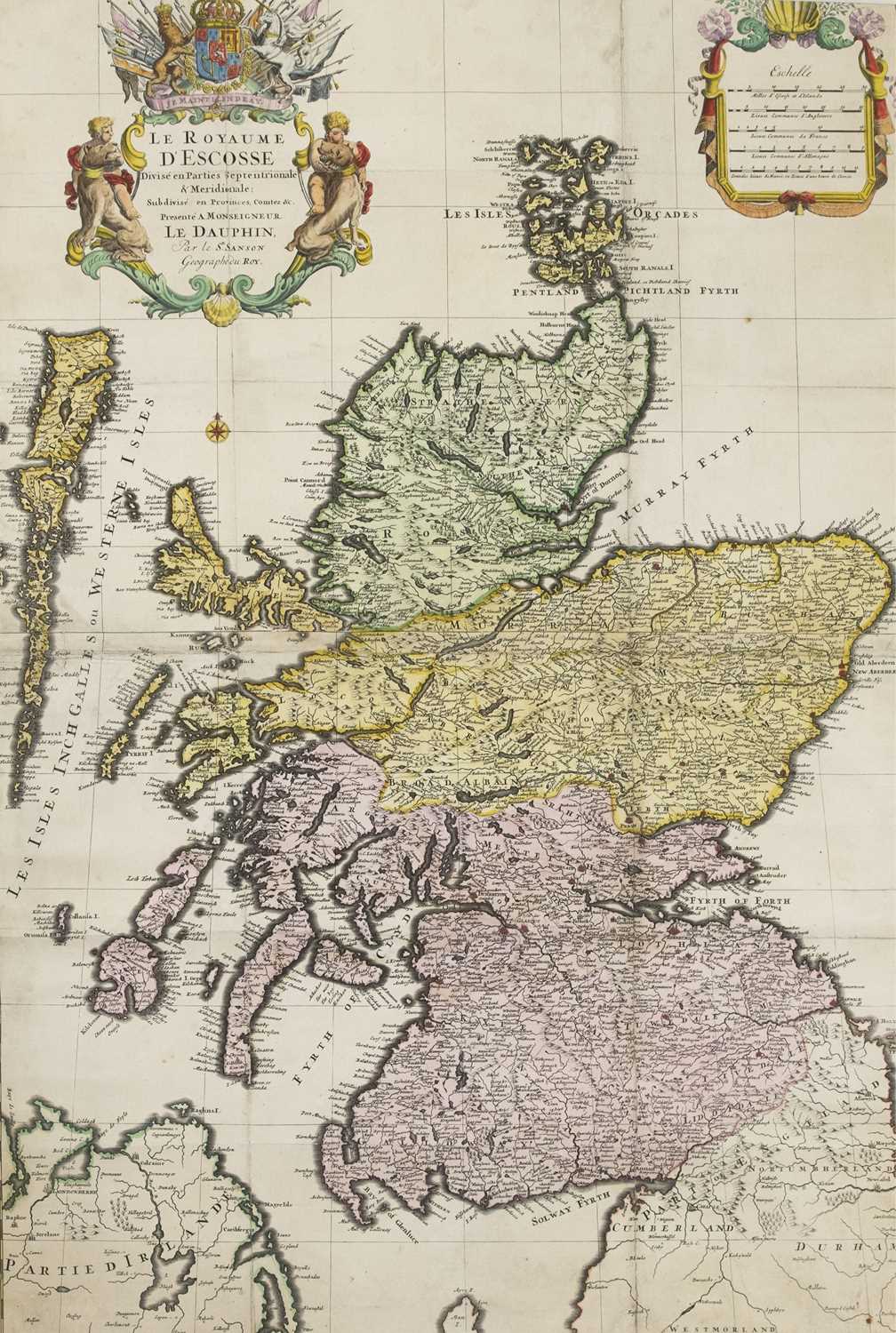 Lot 31 - A MAP OF SCOTLAND BY SANSON AND A MAP OF CAITHNESS BY PONT