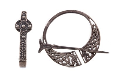 Lot 702 - TWO IONA SILVER BROOCHES