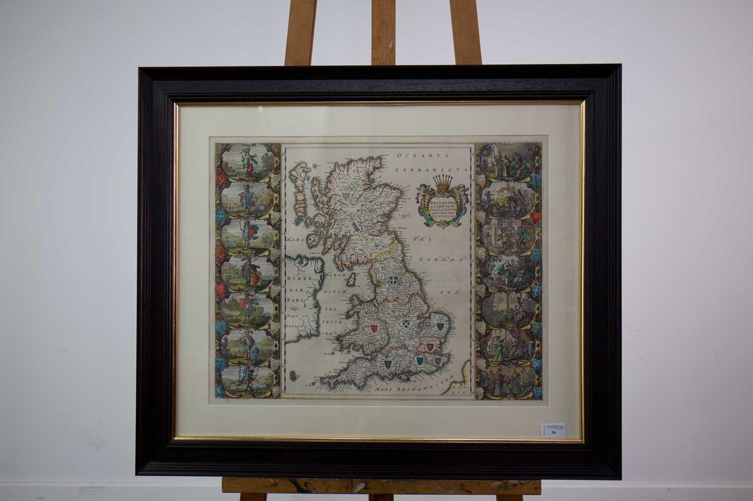 Lot A FINE 17TH CENTURY MAP OF THE ANGLO-SAXON HEPTARCHY