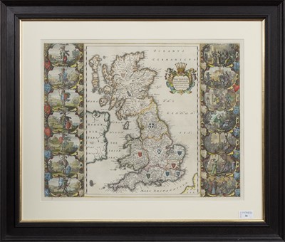 Lot A FINE 17TH CENTURY MAP OF THE ANGLO-SAXON HEPTARCHY