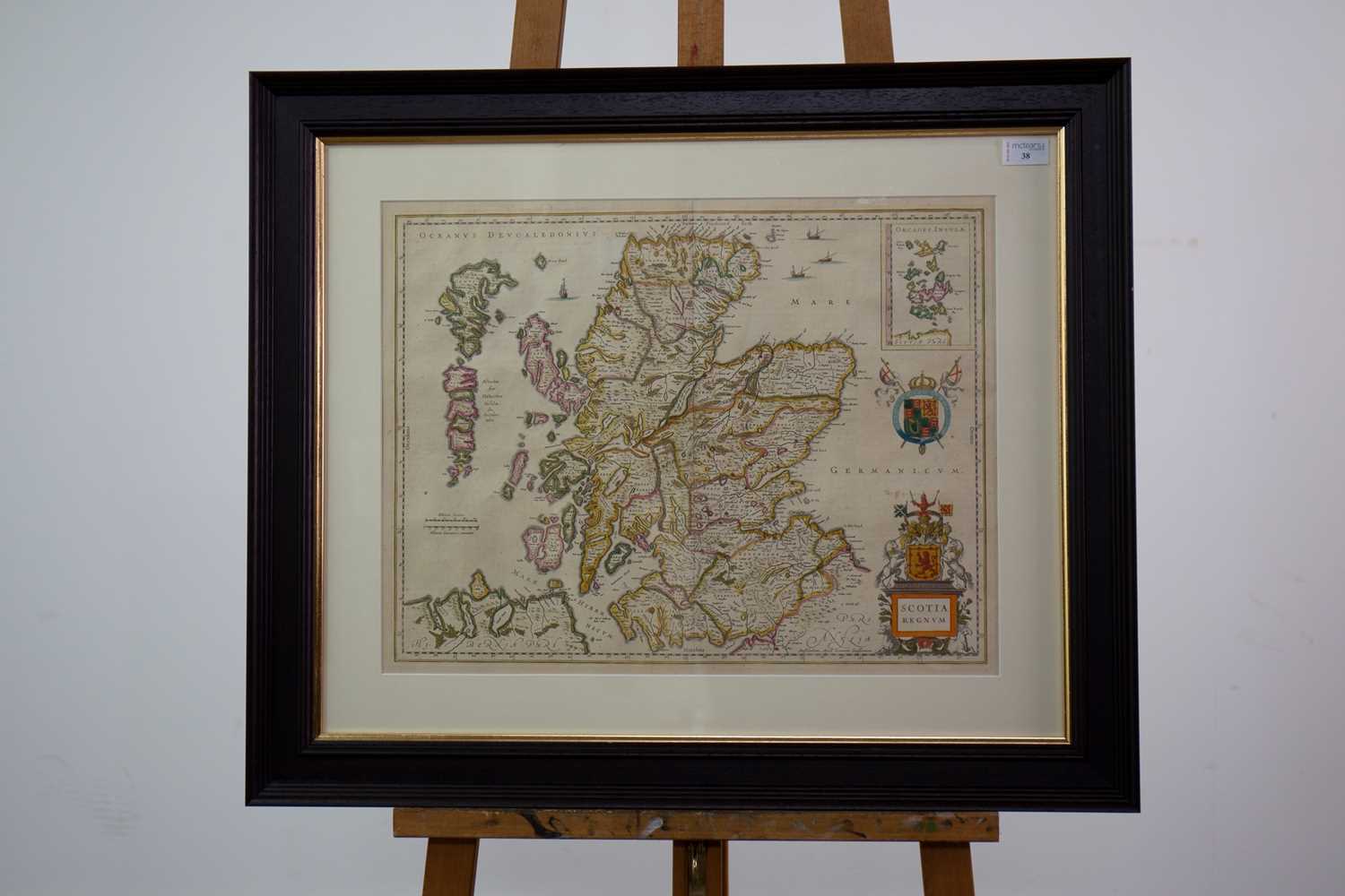 Lot 38 - A 17TH CENTURY MAP OF SCOTLAND BY JANSSON