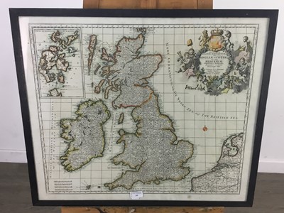 Lot 39 - AN EARLY 18TH CENTURY MAP OF THE BRITISH ISLES BY ALLARD
