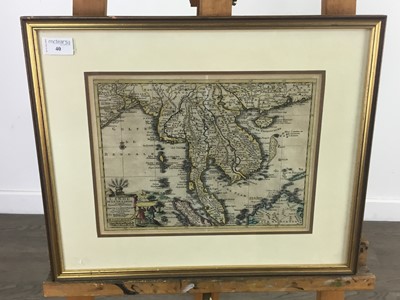 Lot 40 - A LATE 17TH/EARLY 18TH CENTURY MAP OF INDIA