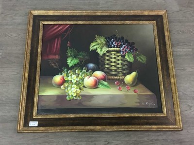 Lot 273 - STILL LIFE WITH FRUIT, AN OIL