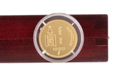 Lot 58 - THE 1999 MONGOLIA GOLD PROOF 1000 TUKRIGH COIN