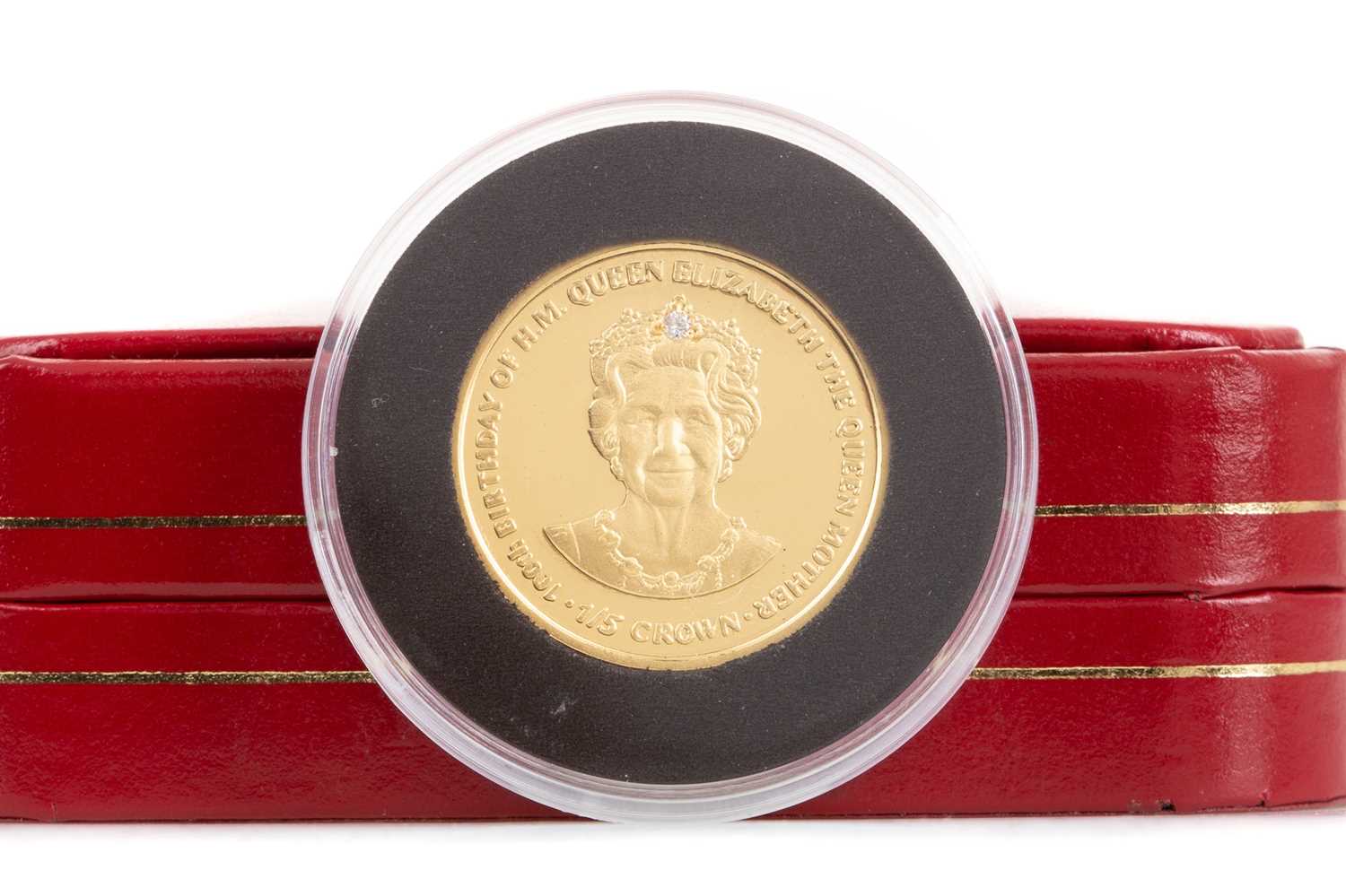 Lot 61 - THE 2000 GIBRALTAR GOLD PROOF ONE FIFTH CROWN