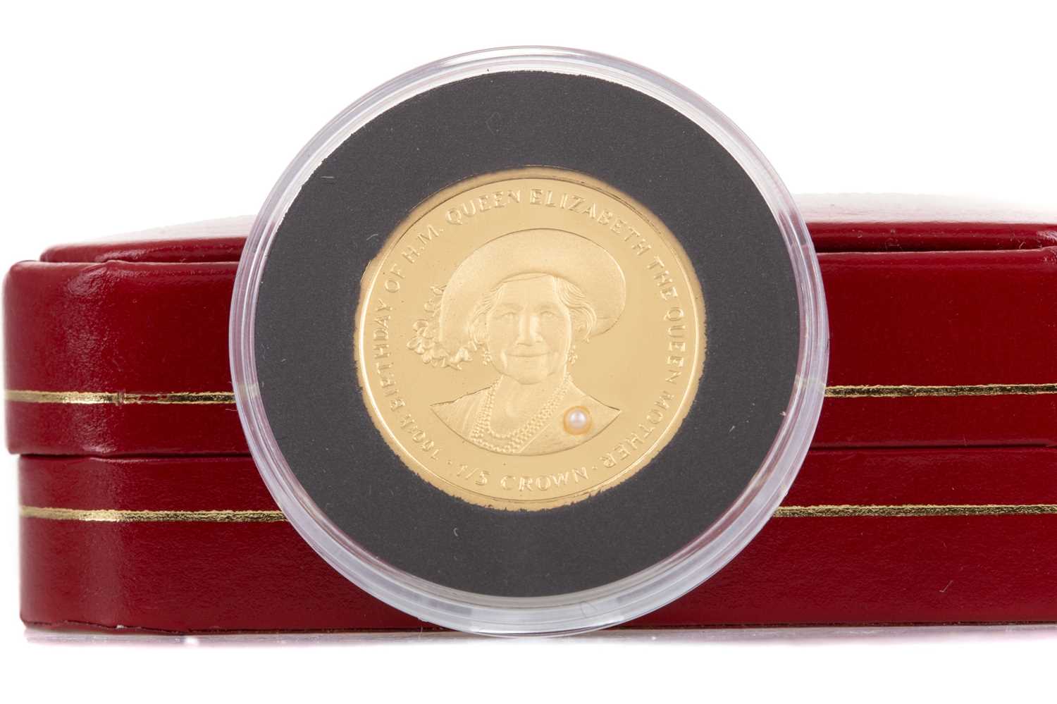 Lot 62 - THE 2000 GIBRALTAR GOLD PROOF ONE FIFTH CROWN