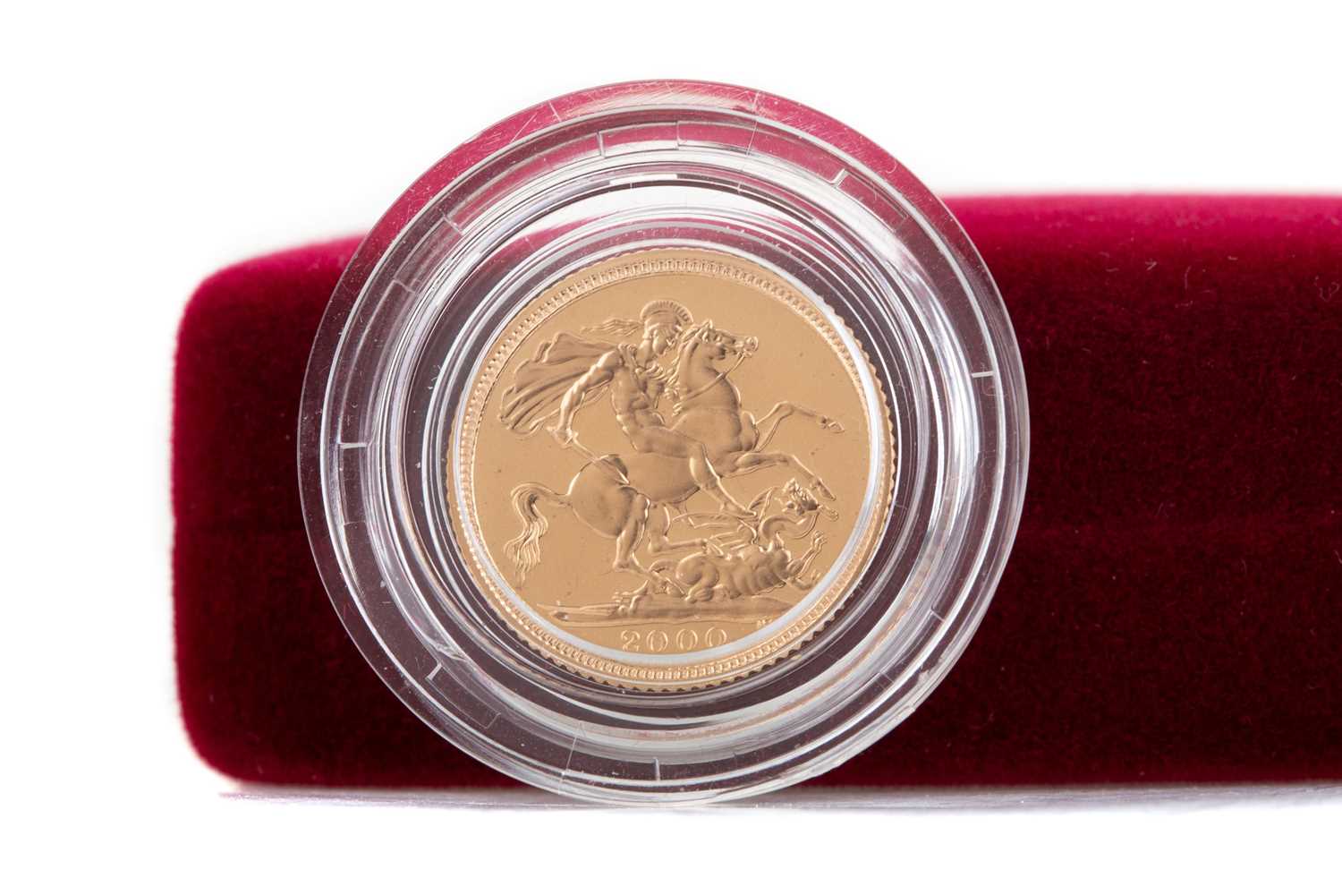 Lot 63 - THE 2000 UNITED KINGDOM GOLD PROOF HALF SOVEREIGN