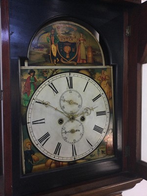 Lot 447 - A VICTORIAN EIGHT DAY LONGCASE CLOCK