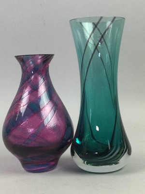 Lot 289 - A COLLECTION OF CAITHNESS GLASS VASES ALONG WITH PAPERWEIGHTS