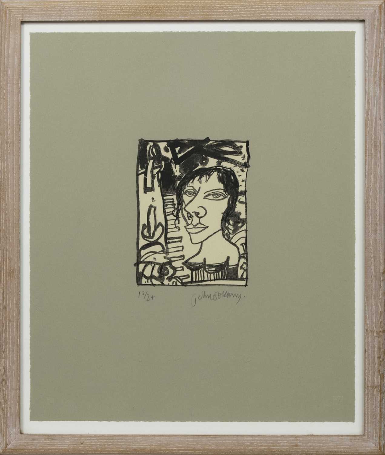Lot 7 - THE PIANO PLAYER, A LITHOGRAPH BY JOHN BELLANY