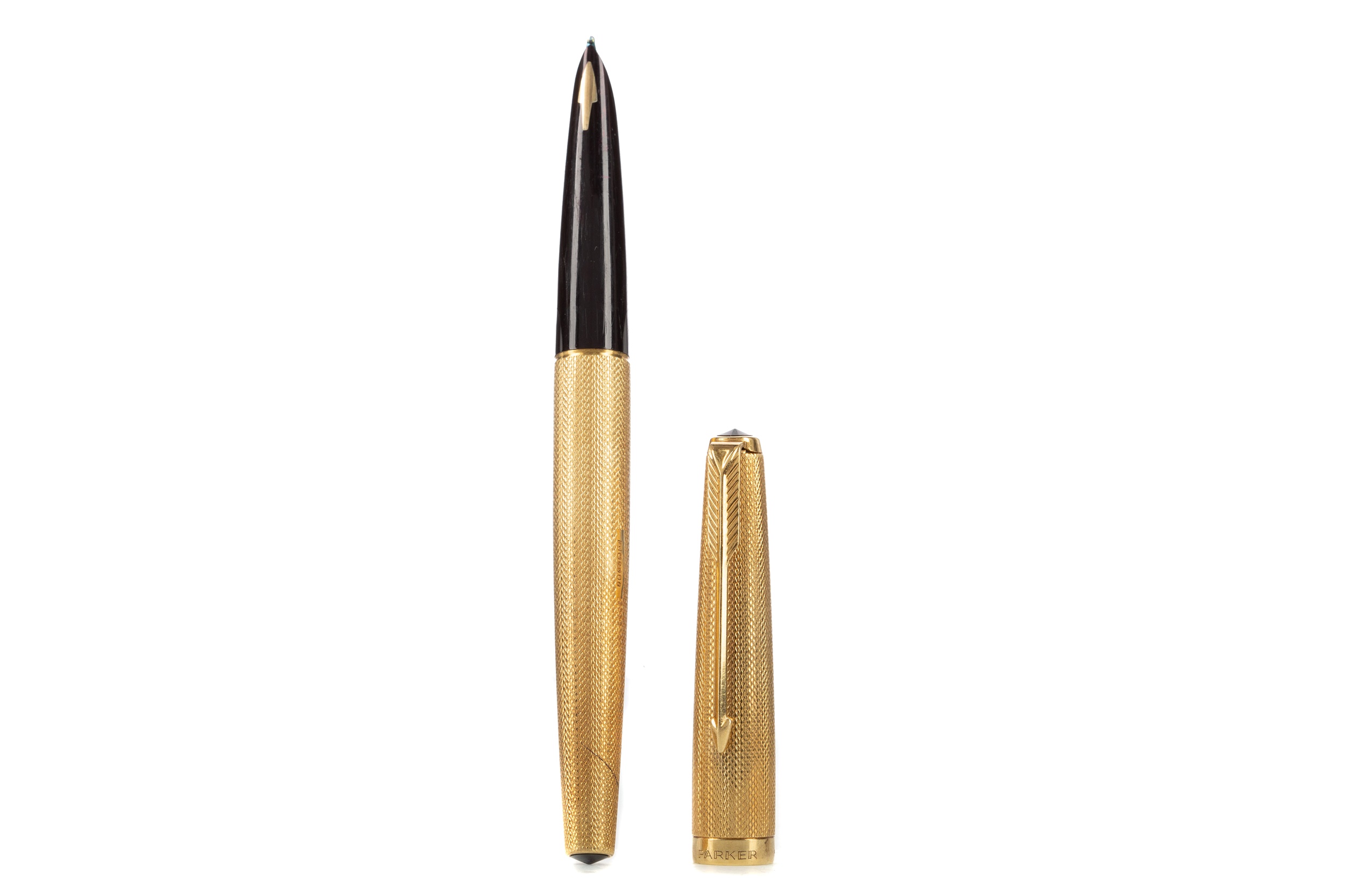 Lot 181 - AN EIGHTEEN CARAT GOLD PARKER FOUNTAIN PEN