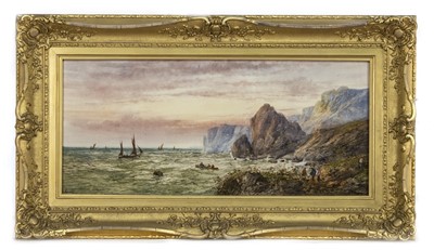 Lot 295 - A PAIR OF COASTAL SHIPPING SCENES BY EDMUND DARCH LEWIS