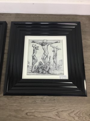 Lot 311 - SET OF FOURTEEN PETER HOWSON STATIONS OF THE CROSSES PRINTS