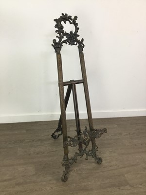 Lot 301 - A REPRODUCTION BRASS EASEL