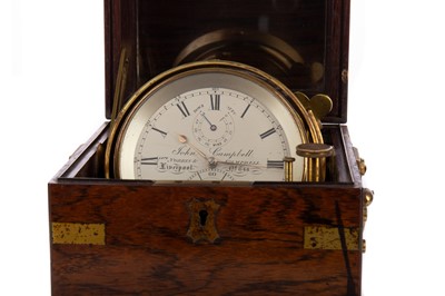 Lot A TWO-DAY MARINE CHRONOMETER BY JOHN CAMPBELL (LATE NORRIS & CAMPBELL) OF LIVERPOOL