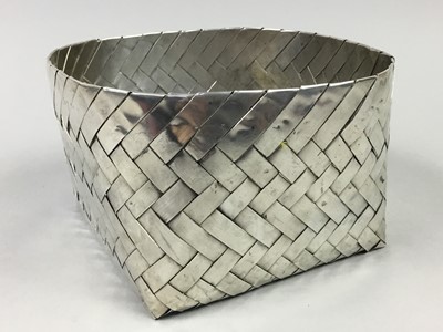 Lot 312 - A MEXICAN SILVER PLATED BASKET