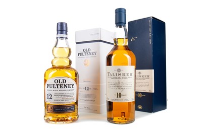 Lot 47 - TALISKER 10 YEAR OLD AND OLD PULTENEY 12 YEAR OLD
