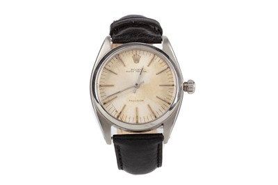 Lot 853 - A GENTLEMAN'S ROLEX OYSTER PERPETUAL PRECISION STAINLESS STEEL AUTOMATIC WRIST WATCH