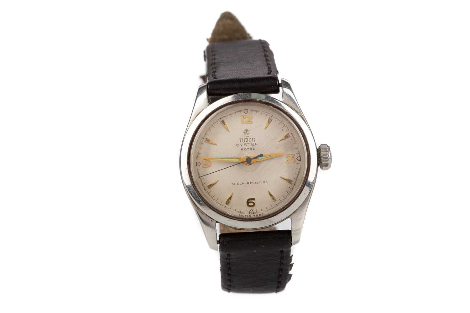 Lot 877 - A GENTLEMAN'S TUDOR OYSTER ROYAL STAINLESS STEEL MANUAL WIND WRIST WATCH