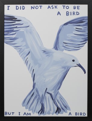 Lot 113 - I DID NOT ASK TO BE A BIRD, A LITHOGRAPH BY DAVID SHRIGLEY