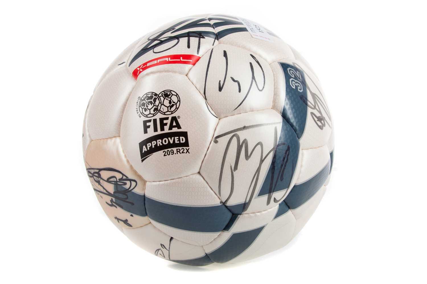 Lot 1525 - A SIGNED FOOTBALL