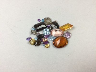 Lot 357 - A GROUP OF UNMOUNTED GEM STONES