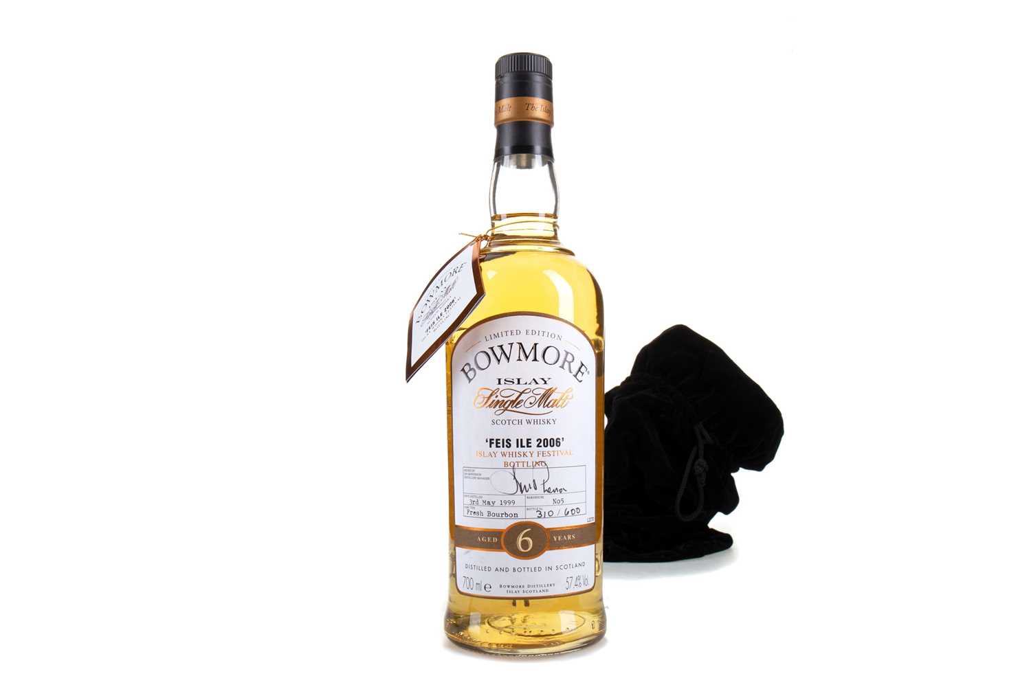 Lot 57 - BOWMORE 1999 6 YEAR OLD FEIS ILE 2006