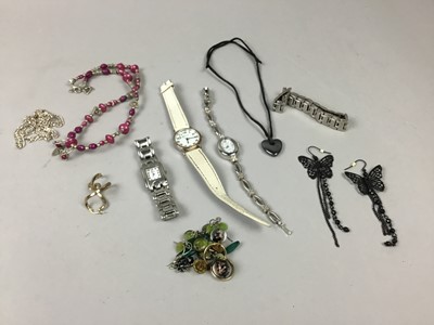 Lot 362 - A LOT OF LADY'S WRIST WATCHES AND JEWELLERY