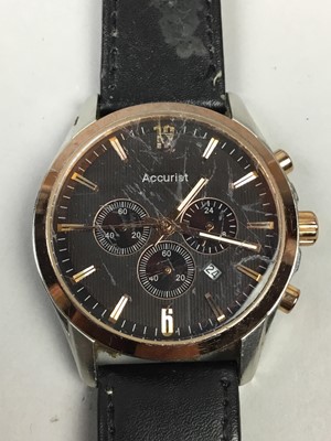 Lot 363 - A GENT'S ACCURIST WRIST WATCH