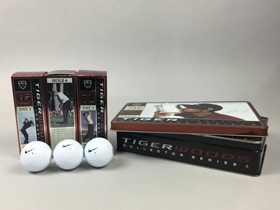 Lot 1536 - TIGER WOODS COLLECTOR SERIES - GOLF BALLS AND TINS
