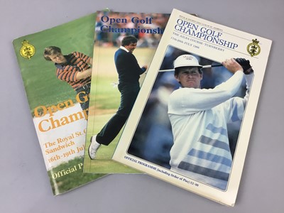 Lot 1539 - A COLLECTION OF BRITISH OPEN PROGRAMMES
