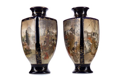 Lot 1169 - A PAIR OF EARLY 20TH CENTURY JAPANESE SATSUMA VASES