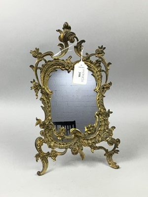 Lot 398 - AN EARLY 20TH CENTURY DRESSSING MIRROR