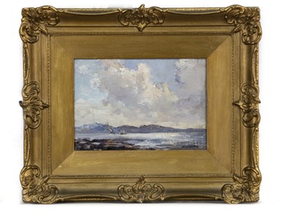 Lot 304 - BOATS ON THE CLYDE, AN OIL BY ARCHIBALD KAY
