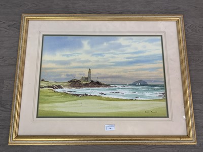 Lot 130 - AT TURNBERRY, A WATERCOLOUR BY DENIS PARRETT