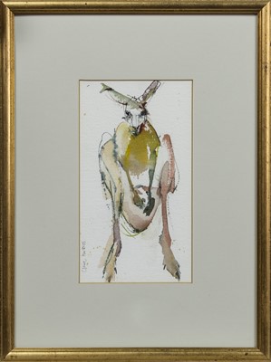 Lot 45 - ROO II, A WATERCOLOUR BY CLAIRE HARKESS