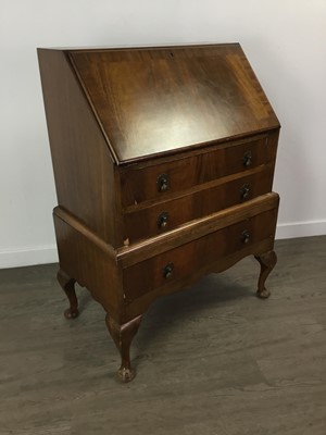 Lot 427 - A MAHOGANY BUREAU