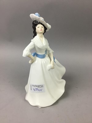 Lot 433 - A ROYAL DOULTON FIGURE OF 'MARGARET' AND OTHER CERAMICS