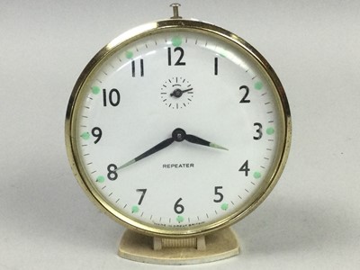 Lot 124 - A RETRO STYLE TELEPHONE ALONG WITH AN ALARM CLOCK