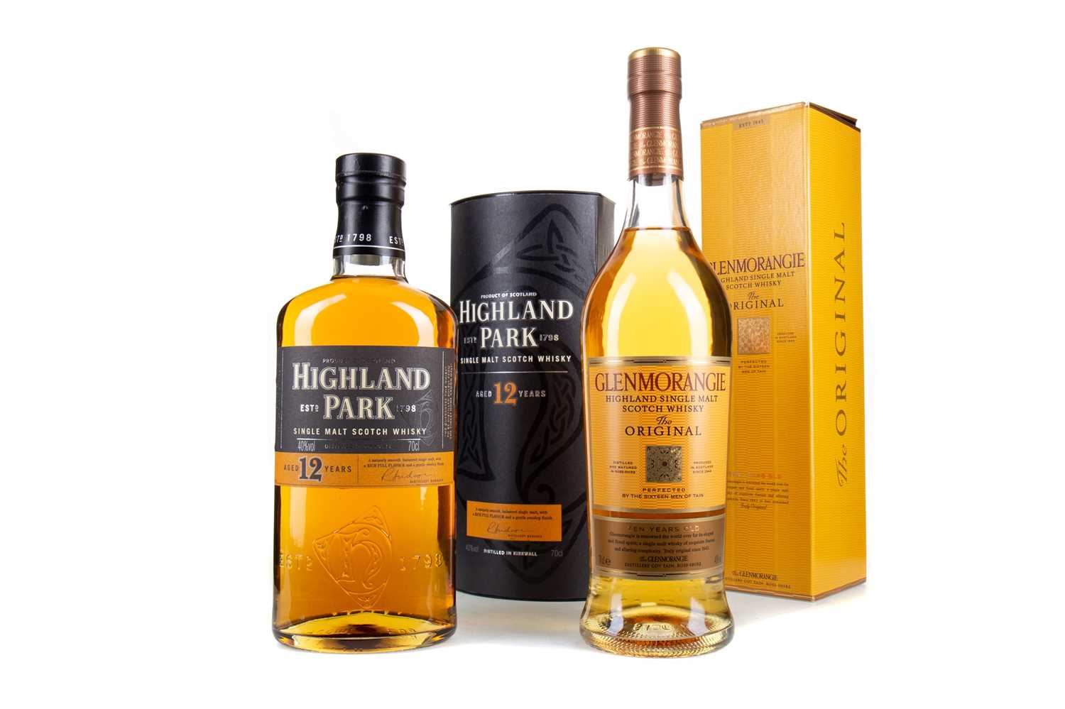 Lot 72 - GLENMORANGIE 10 YEAR OLD AND HIGHLAND PARK 12 YEAR OLD