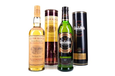 Lot 74 - GLENFIDDICH 12 YEAR OLD SPECIAL RESERVE AND GLENMORANGIE 10 YEAR OLD