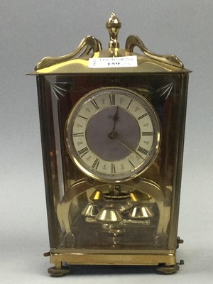 Lot 159 - A BRASS ANNIVERSARY CLOCK ALONG WITH OTHER ITEMS