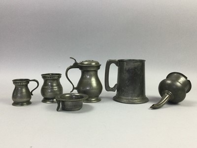 Lot 93 - A GROUP OF PEWTER ITEMS